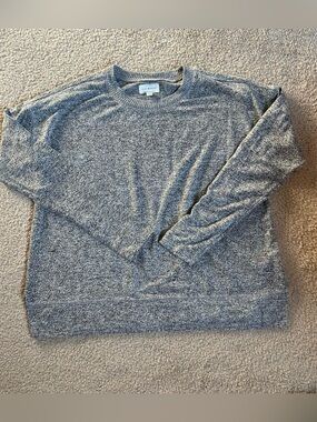 Lucky Brand Gray Marled Crewneck Sweater
